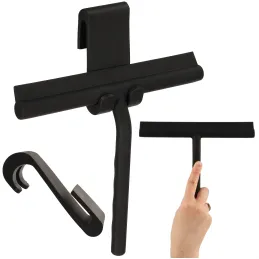 Brisač za vodu s držačem za staklenu stijenku / Crna