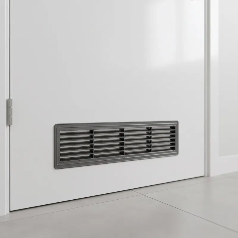 Dvostrana ventilacijska rešetka za vrata 430 x 115 mm / Grafit