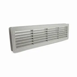 Dvostrana ventilacijska rešetka za vrata 430 x 115 mm / Siva