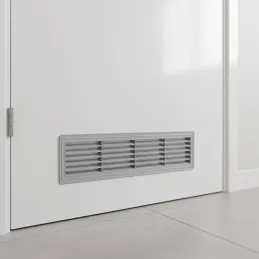 Dvostrana ventilacijska rešetka za vrata 430 x 115 mm / Siva