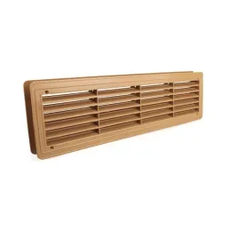 Dvostrana ventilacijska rešetka za vrata 430 x 115 mm / Hrast
