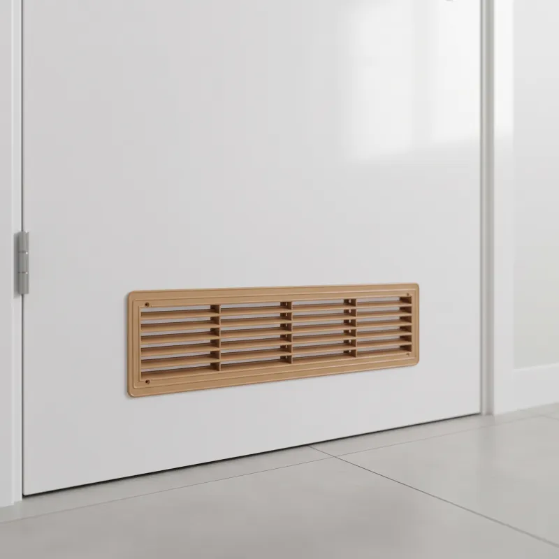 Dvostrana ventilacijska rešetka za vrata 430 x 115 mm / Hrast