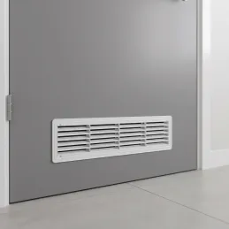 Obostrana ventilacijska rešetka za vrata 430 x 115 mm / Bijela mat