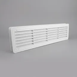Obostrana ventilacijska rešetka za vrata 430 x 115 mm / Bijela mat