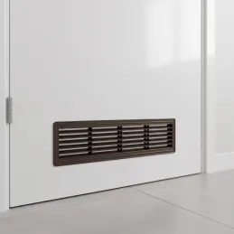 Obostrana ventilacijska rešetka za vrata 430 x 115 mm / Tamnosmeđa
