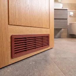 Obostrana ventilacijska rešetka za vrata 430 x 115 mm / Calvados
