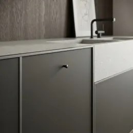 Ručka knopka CARION / Crna mat