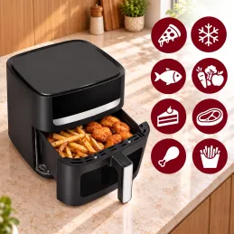 Toplovzdušna friteza ULTRON XXL - 8L / Crna