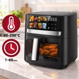 Toplovzdušna friteza ULTRON XXL - 8L / Crna