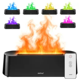 LED aroma difuzor s efektom vatre GALO / Crni