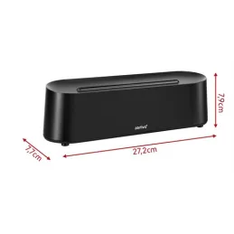 LED aroma difuzor s efektom vatre GALO / Crni