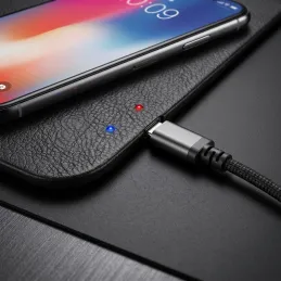 Podloga za miš s bežičnim punjenjem za telefon LUXPAD / Crna
