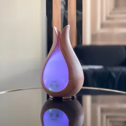 LED ultrazvučni ovlaživač zraka s daljinskim upravljačem DROP / Prirodno drvo