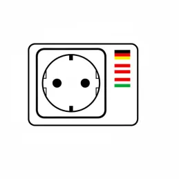 Vanjska električna utičnica GARDENIA SCHUKO 2x230V / Crna mat