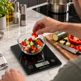 Kuhinjska digitalna vaga EASY COOK / Crna