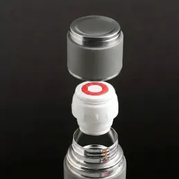 Dizajnerska termosica s 3 čaše 400 ml / Siva