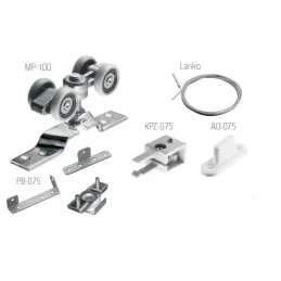 Sada za dvoja vrata SYNCHRONIK 100kg bez tračnice