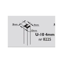 Teskera za profil za 4mm staklo