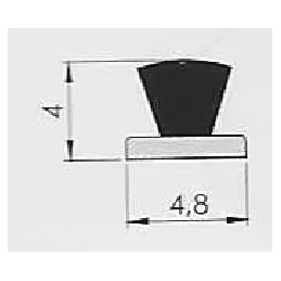 Klizna završna tračnica / Siva