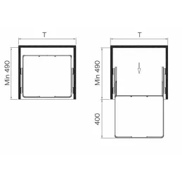 Potpuno izvlačivi okvir Elegance s prigušenjem
