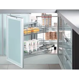 Slijepi kut KOMFORT s prigušenjem / Krom