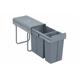 Izvlačna kanta za smeće 300 mm - 1x20L + 1x10L / Siva