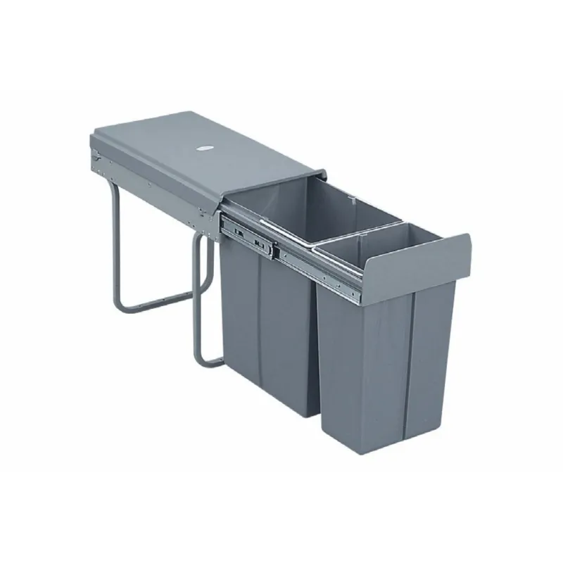 Izvlačna kanta za smeće 300 mm - 1x20L + 1x10L / Siva
