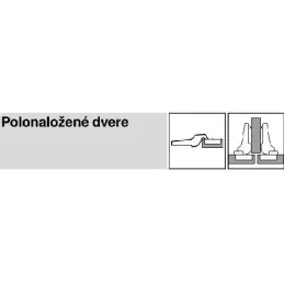 Polupoloženi zavjes CLIP s podstavkom