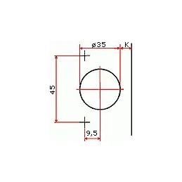 Zavjesa s opterećenjem CLIP s amortizacijom i podlogom 765177
