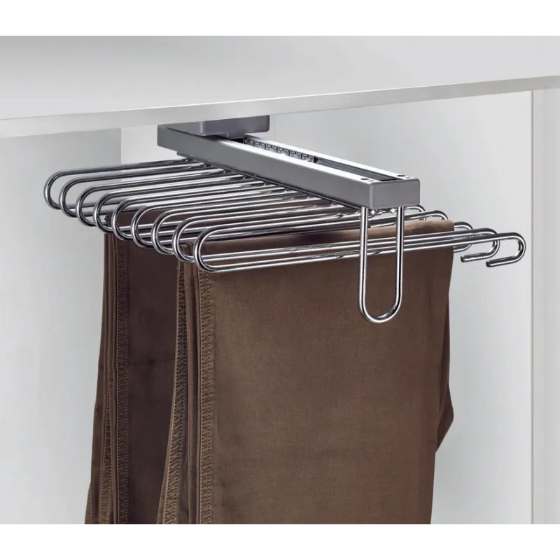 Izvlačni vješalica za hlače / Sjajni krom