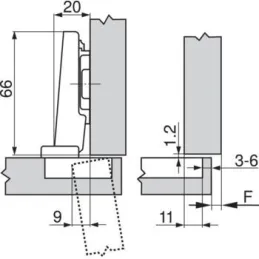 Stropni nosač opterećen 100° CLIP