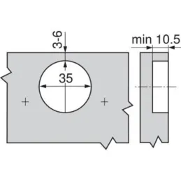 Stropni nosač opterećen 100° CLIP