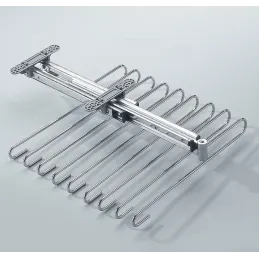 Izvlačni vješalica za hlače / sjajni krom