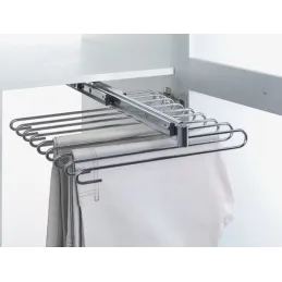 Izvlačni vješalica za hlače / sjajni krom