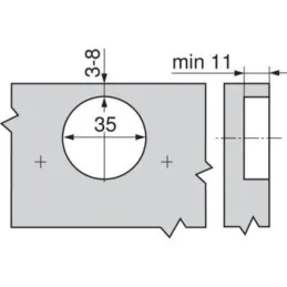 Nosač pod kutom od 170° CLIP TOP