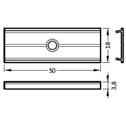 Montažna spojka X ravna