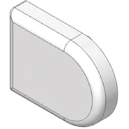 Ovalni poklop za zavjesu