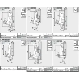 Klizač -15° naglašen CLIP TOP s prigušivačem