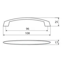 Ručka BRITA / Satenski krom