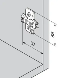 3D jastučić sa ekscentrikom BLUM