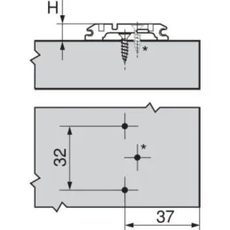 3D jastučić sa ekscentrikom BLUM