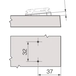 Klin ispod podloška -5°