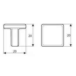 Gumb RING / Saten nikl