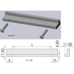 Ručka MINIMAS / Aluminij