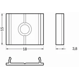 Montažni nosač T / Par