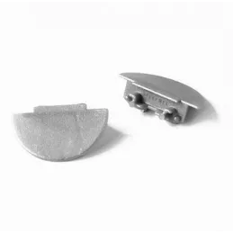 Set završetaka za profil Groove 10 BC/UX polukružni / Par