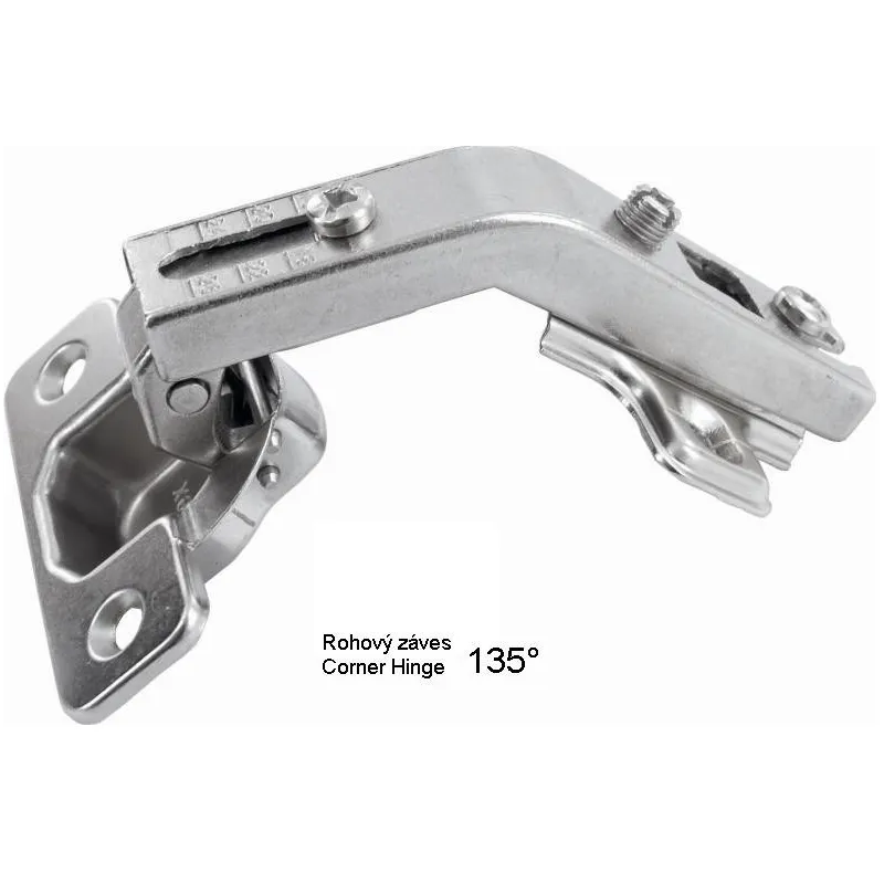 Zavjesa 135° SLIDE-ON s podloškom