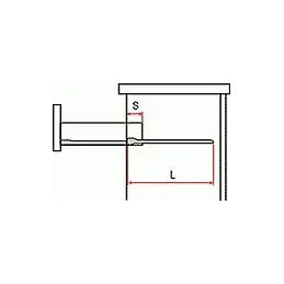 Obični izvlačni sustav s kotačićima - saten