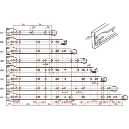 Obični izvlačni sustav s kotačićima - saten