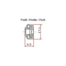 Ležajni izvlačak 17mm